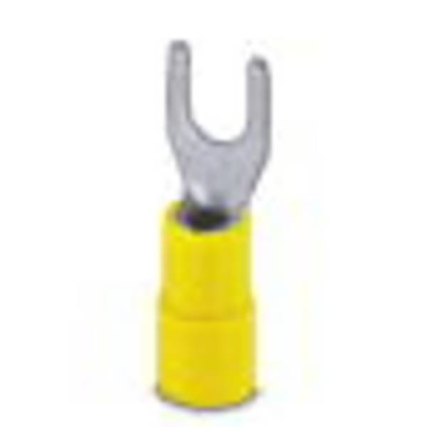 Phoenix Contact 3240043 Gabelkabelschuh 4 mm² 6 mm² Loch-Ø=5.30 mm Teilisoliert Gelb 50 St.