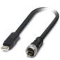 Image of Phoenix Contact USB-Kabel USB 2.0 USB-A IP20 Stecker, USB-Mini-B IP20 Stecker 5.00 m Schwarz