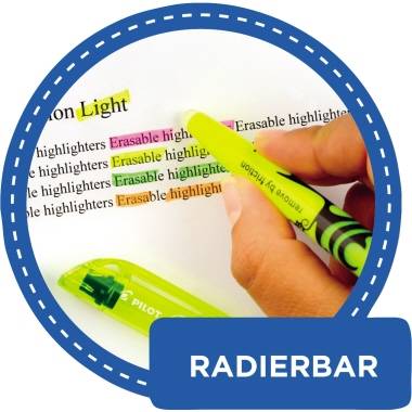 Textmarker FriXion light 3,8mm Keilspitze blau-1