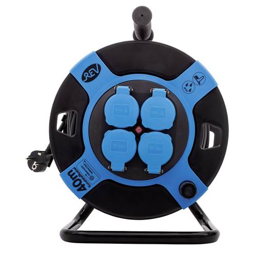 Thumbnail - REV 0010117812 Kabeltrommel 40.00 m Schwarz Schutzkontakt-Stecker