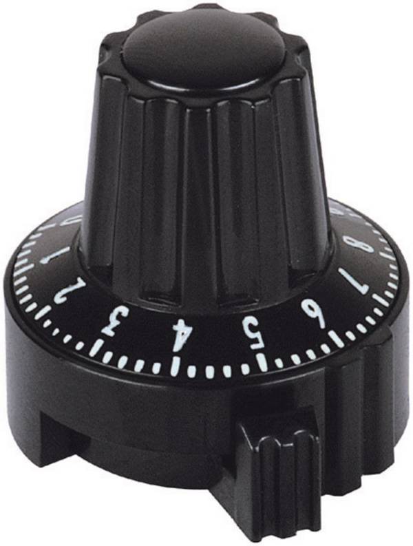 Mentor 4331.6032 4331.6032 Feinstellskala mit Knopfmarkierung Schwarz (Ø x H) 17 mm x 23.1 mm 1 St.