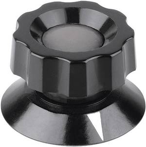 Mentor 474.61 Drehknopf mit Zeiger Schwarz Ø x H 59 mm x 35.5 mm 1 St #769