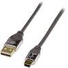 Lindy 41591 CROMO® USB 2.0 Kabel Typ A/Mini-B, 5m