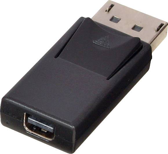 LINDY 41089 DisplayPort / Mini-DisplayPort Anschlusskabel [1x DisplayPort Stecker - 1x Mini-DisplayPort Buchse] Schwarz-1