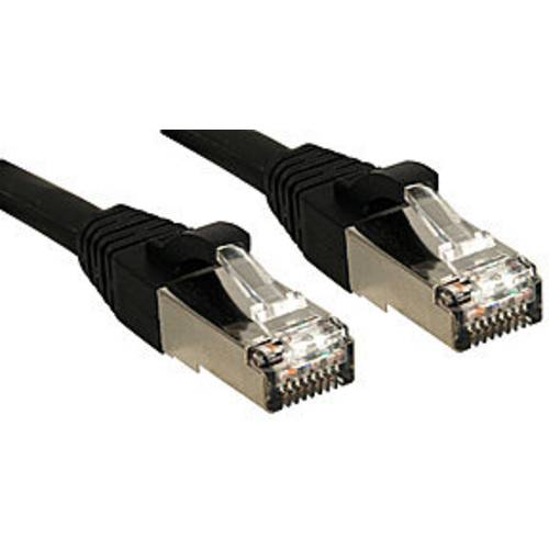 LINDY 45604 RJ45 Netzwerkkabel, Patchkabel CAT 6 S/FTP 3.00 m Schwarz mit Rastnasenschutz 1 St.