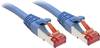 LINDY 47719 RJ45 Patchkabel CAT 6 S/FTP 2.00 m Blau mit Rastnasenschutz 1 St.
