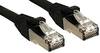 LINDY 45603 RJ45 Patchkabel CAT 6 S/FTP 2.00 m Schwarz mit Rastnasenschutz 1 St.