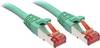 LINDY 47747 RJ45 Patchkabel CAT 6 S/FTP 1.00 m Grün mit Rastnasenschutz 1 St.