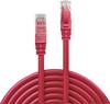 LINDY 48035 RJ45 Patchkabel CAT 6 U/UTP 5.00 m Rot mit Rastnasenschutz 1 St.