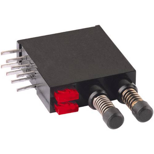 Thumbnail - Mentor 1871.2231 1871.2231 Drucktaster 60 V DC/AC 0.5 A 2 x Aus/(Ein) tastend Rot 1 St.