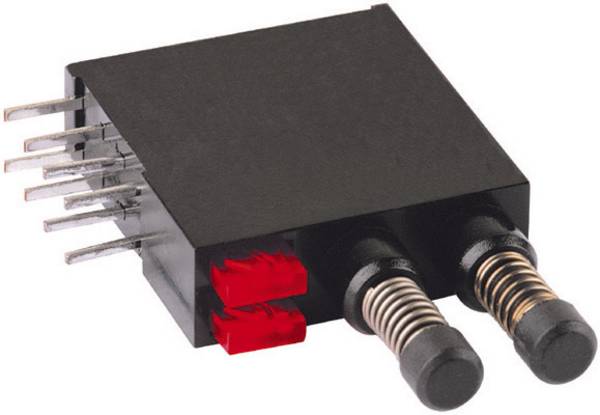 Mentor 1871.2231 1871.2231 Drucktaster 60 V DC/AC 0.5 A 2 x Aus/(Ein) tastend Rot   1 St. Piece