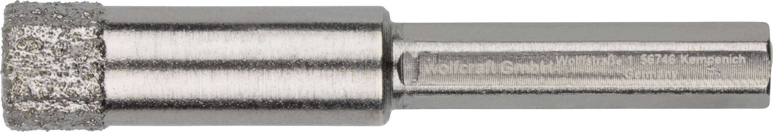 'Diamantbeschichtete Schleifstange mit zylindrischem Metallschaft, geeignet für präzises Schleifen und Formen von harten Materialien.'