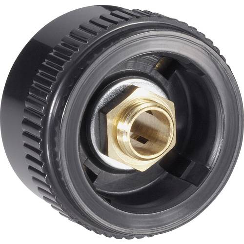 Mentor 4133.603 4133.603 Rändelknopf Schwarz (Ø x H) 28 mm x 17 mm 1 St.