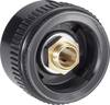 Mentor 4132.603 4132.603 Drehknopf Schwarz (Ø x H) 20 mm x 16 mm 1 St.