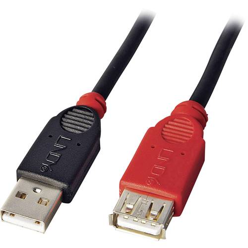 Thumbnail - LINDY USB-Kabel USB 2.0 USB-A Stecker, USB-A Buchse 5.00 m Schwarz 42817