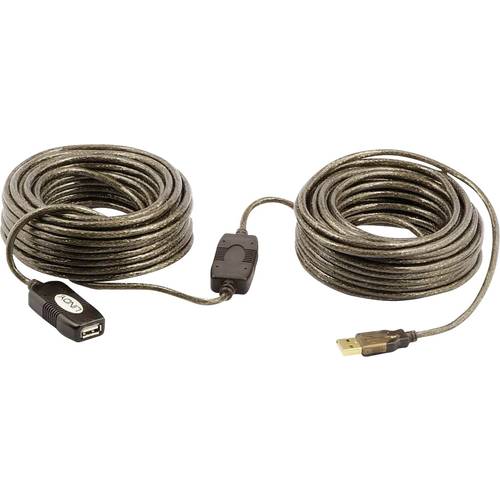 LINDY USB-Kabel USB 2.0 USB-A Stecker, USB-A Buchse 20.00 m Mehrfarbig 42631