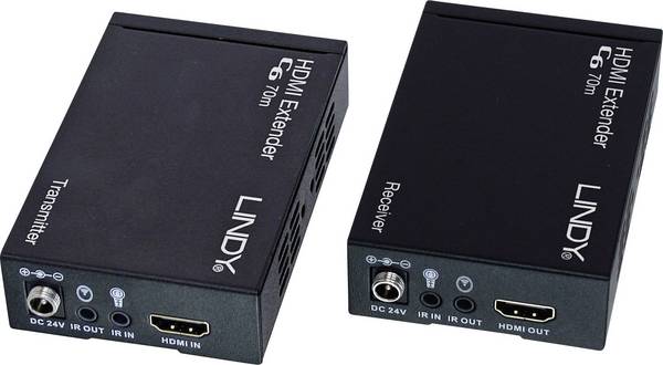 LINDY LINDY 70m C6 HDMI 4K Extender HDBaseT  HDMI Extender über Netzwerkkabel RJ45 70 m