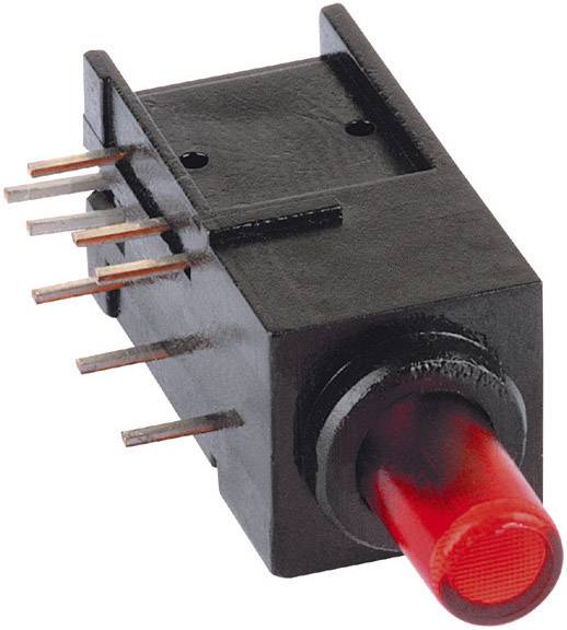 Mentor 1844.2332 R-R Druckschalter 60 V DC/AC 0.5 A 2 x Ein/Ein rastend Rot 1 St.