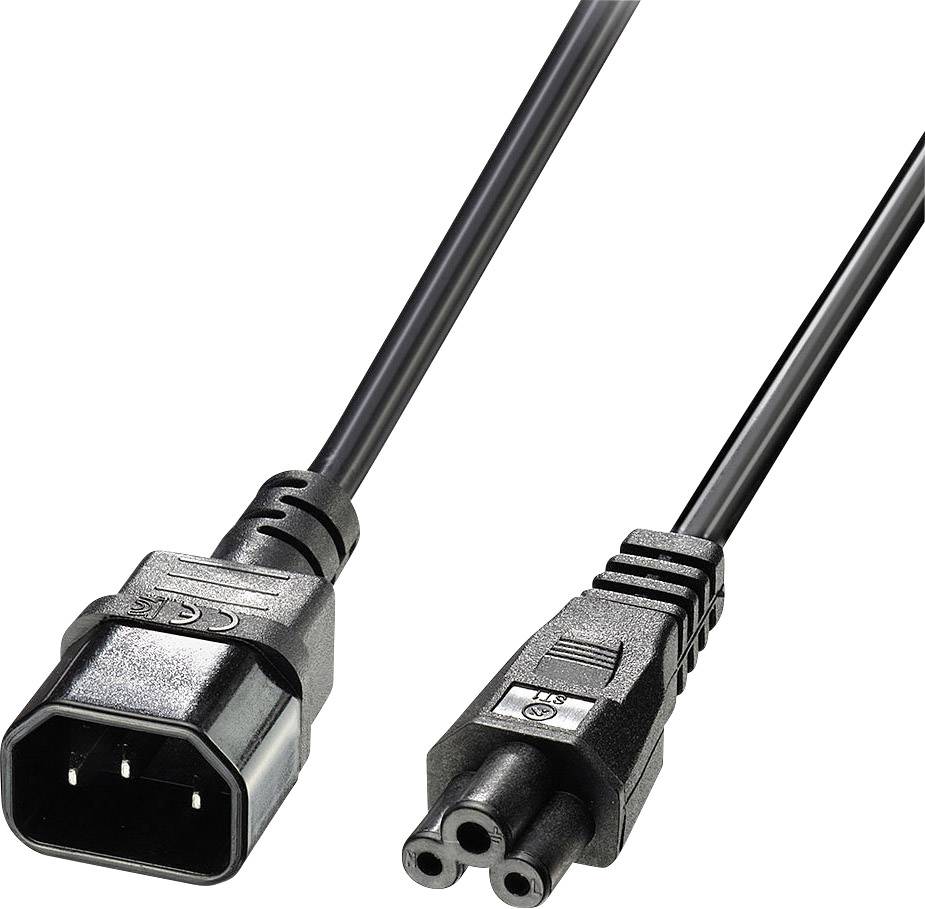 Lindy 30400 2m IEC C14 an IEC C5 Netzkabel