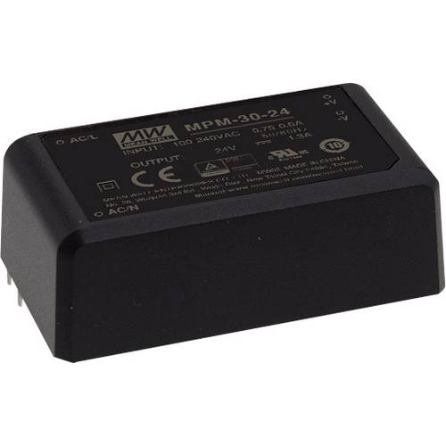 MEAN WELL MPM-30-12ST AC/DC-Printnetzteil 12 V/DC 2.5 A