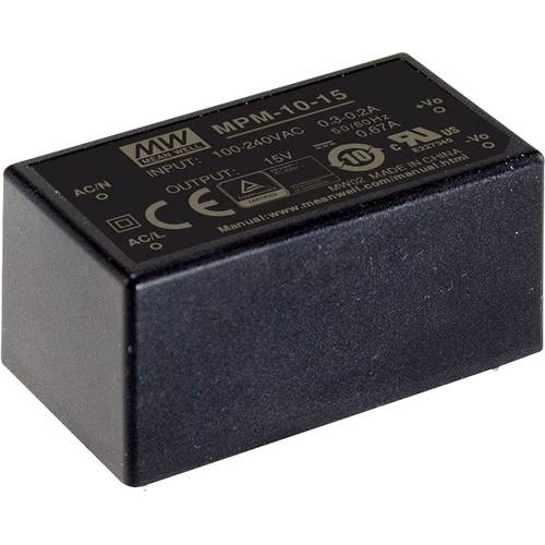 MEAN WELL MPM-10-5 AC/DC-Printnetzteil 5 V/DC 2 A