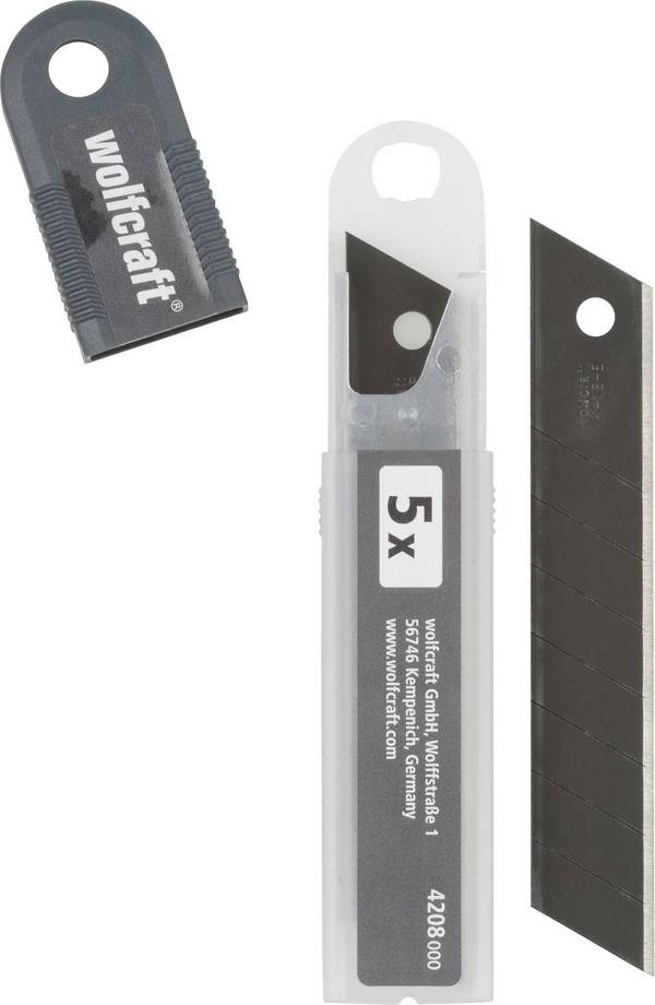 Wolfcraft 4208000 Abbrechklingen "Profi-Sharp" 18 mm schwarz 1 St.