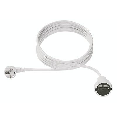 Bachmann 341.287 Strom Verlängerungskabel 16 A Weiß 4.00 m H05VV-F 3G 1,5 mm²