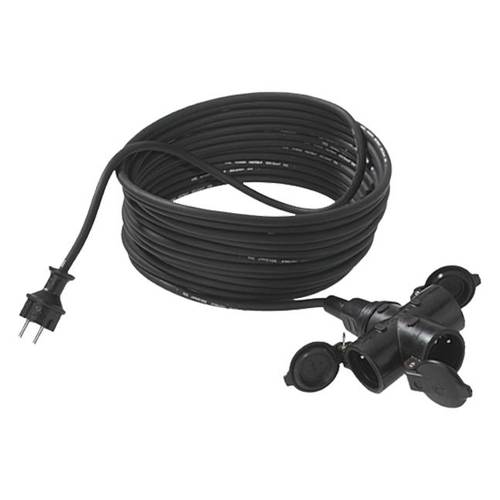 Thumbnail - Bachmann 343.175 Strom Verlängerungskabel 16 A Schwarz 10.00 m H05VV-F 3G 1,5 mm²