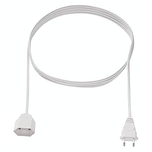 Bachmann 233.185 Strom Verlängerungskabel 2.5 A Schwarz 3.00 m H03VVH2-F 2X 0,75 mm²