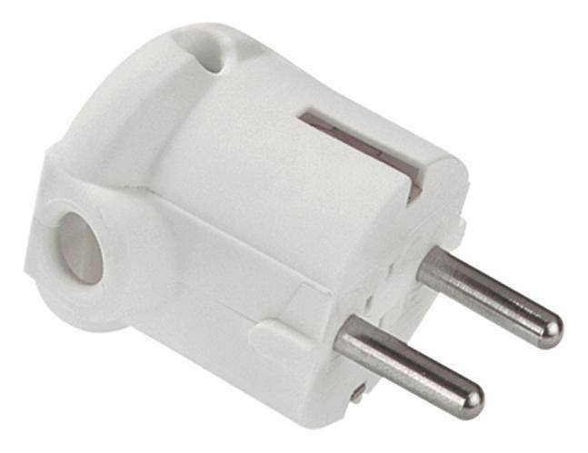 BACHMANN Schutzkontaktstecker, weiss montierbar, IP20-1