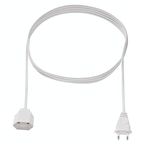 Bachmann 233.184 Strom Verlängerungskabel 2.5 A Schwarz 2.00 m H03VVH2-F 2X 0,75 mm²