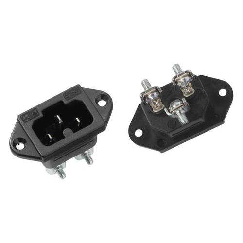 Thumbnail - Bachmann 918.170 Kaltgeräte-Steckverbinder Stecker Gesamtpolzahl: 2 10 A Schwarz 1 St.