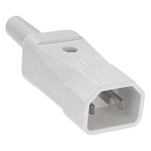 Thumbnail - Bachmann 915.271 Kaltgeräte-Steckverbinder Stecker Gesamtpolzahl: 2 10 A Weiß 1 St.
