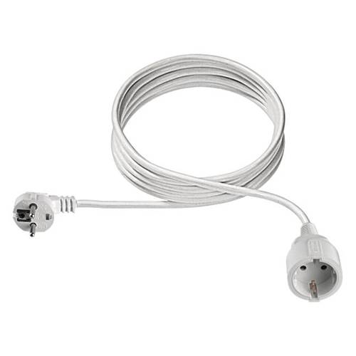 BACHMANN Schutzkontakt-Verlängerungskabel, 230VAC, neutral verpackt, weiß, 3 m