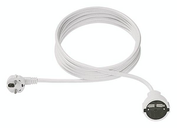 Bachmann 341.281 Strom Verlängerungskabel 16 A Weiß 15.00 m H05VV-F 3G 1,5 mm²