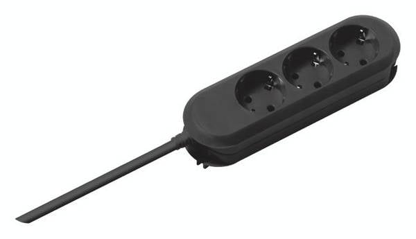 Bachmann 387.172 Steckdosenleiste  Schwarz Schutzkontakt 1 St.