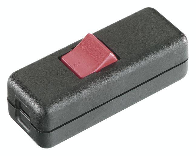interBär 924.051 Zwischenschalter Schwarz 2 x Aus/Ein 10 A 1 St.-1