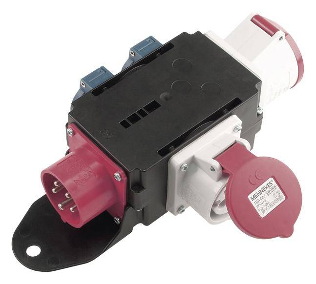 BACHMANN CEE-Adapter CEE Stecker 16A, 1x16A 5p400V 1x32A 5p400v 2Schutzk.-1