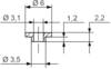 TRU COMPONENTS TC-V5359-203 Isolierscheibe 1 St. Außen-Durchmesser: 6 mm, 3.5 mm Innen-Durchmesser: 3.1 mm