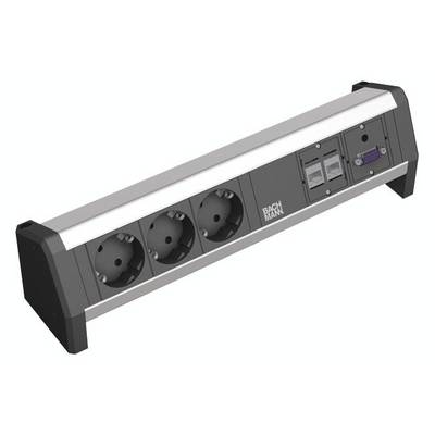 BACHMANN DESK 3x Schutzkontakt, 2x CAT6a, 1x VGA, 1x Audio