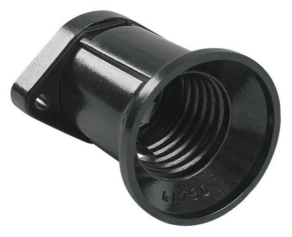 Bachmann Glühbirnenfassung - E14 - Schwarz - Kunststoff - Schwarz