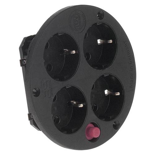 Thumbnail - BACHMANN Steckdoseneinsatz 4-fach S, Steckdoseneinsatz 4f o.Deckel,Thermosch.