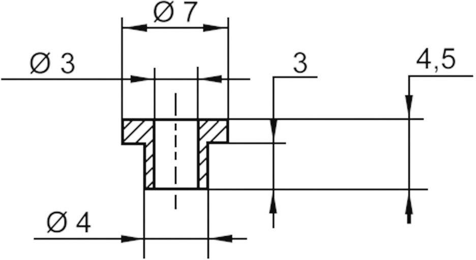 ASSMANN WSW Isolierbuchse 1 St. V5815 ASSMANN WSW Außen-Durchmesser: 7 mm, 4 mm Innen-Durchmesser: 3