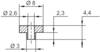 TRU COMPONENTS TC-V5817-203 Isolierscheibe 1 St. Außen-Durchmesser: 8 mm, 3 mm Innen-Durchmesser: 2.6 mm