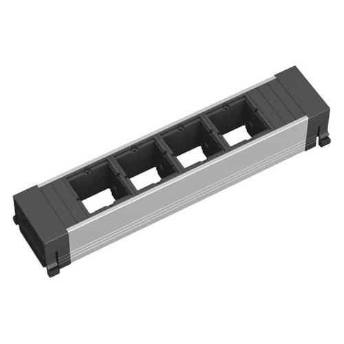 Bachmann 909.000 Steckdosenleiste Aluminium, Schwarz 1 St.