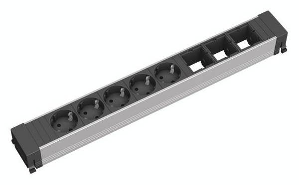 BACHMANN CONFERENCE TOP FRAME X-Large Einsatz 5x Schutzkontakt 3x ABD