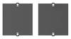 BACHMANN Custom Modul Blindabdeckung, schwarz
