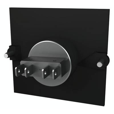 Abbildung eines elektrischen Steckers mit drei Flachstiften, geeignet für Nordamerika. Steckdose nicht sichtbar.