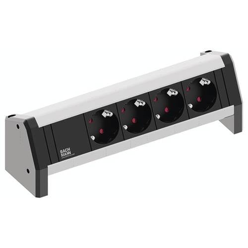 Thumbnail - Bachmann 902.0049 Steckdosenleiste ohne Schalter Schwarz, Aluminium GST18i Anschlussbuchse