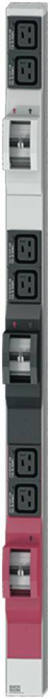 Thumbnail - Bachmann 800.0101 19 Zoll Netzwerkschrank-Steckdosenleiste 1 HE Kaltgeräte-Steckdose C19 16A Mehrfarbig